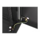 Lanberg | Rack cabinet 19" wall-mount 6U/600x600 for self-assembly with metal door (flat pack) | WF01-6606-00B | Black
