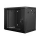 Lanberg | Rack cabinet 19" wall-mount 9U/600x450 (flat pack) | WF01-6409-10B | Black