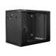 Lanberg | Rack cabinet 19" wall-mount 9U/600x450 (flat pack) | WF01-6409-10B | Black