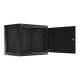 Lanberg | Rack cabinet 19" wall-mount 9U/600x450 for self-assembly with metal door (flat pack) | WF01-6409-00B | Black