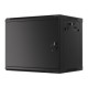 Lanberg | Rack cabinet 19" wall-mount 9U/600x450 for self-assembly with metal door (flat pack) | WF01-6409-00B | Black