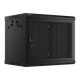 Lanberg | Rack cabinet 19" wall-mount 9U/600x450 with perforated door (flat pack) | WF01-6409-23B | Black