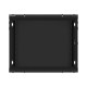 Lanberg | Rack cabinet 19" wall-mount 9U/600x600 (flat pack) for self-assembly with metal door | WF01-6609-00B | Black