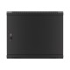 Lanberg | Rack cabinet 19" wall-mount 9U/600x600 (flat pack) for self-assembly with metal door | WF01-6609-00B | Black