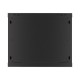 Lanberg | Rack cabinet 19" wall-mount 9U/600x600 (flat pack) for self-assembly with metal door | WF01-6609-00B | Black