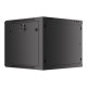 Lanberg | Rack cabinet 19" wall-mount 9U/600x600 (flat pack) for self-assembly with metal door | WF01-6609-00B | Black