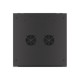 Lanberg | Rack cabinet 19" wall-mount 9U/600x600 (flat pack) for self-assembly with metal door | WF01-6609-00B | Black