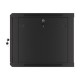 Lanberg | Rack cabinet 19" wall-mount 9U/600x600 (flat pack) for self-assembly with metal door | WF01-6609-00B | Black