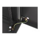 Lanberg | Rack cabinet 19" wall-mount 9U/600x600 (flat pack) for self-assembly with metal door | WF01-6609-00B | Black