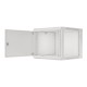 Lanberg | Rack cabinet 19" wall-mount 9U/600x600 (flat pack) for self-assembly with metal door | WF01-6609-00S | Grey