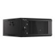 Lanberg | Rack cabinet 19" wall-mounted 4U 600 fast assembly (flat pack) | WFFA-5604-10B | Black