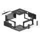 Lanberg | Rack cabinet 19" wall-mounted 4U 600 fast assembly (flat pack) | WFFA-5604-10B | Black