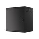 Lanberg | Rack cabinet 19" wall-mount 12U/600x450 for self-assembly with metal door (flat pack) | WF01-6412-00B | Black