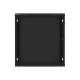 Lanberg | Rack cabinet 19" wall-mount 12U/600x450 for self-assembly with metal door (flat pack) | WF01-6412-00B | Black