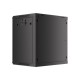 Lanberg | Rack cabinet 19" wall-mount 12U/600x450 for self-assembly with metal door (flat pack) | WF01-6412-00B | Black