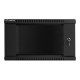 Lanberg | Rack cabinet 19" wall-mount 6U/600x600 (flat pack) | WF01-6606-10B | Black