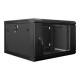 Lanberg | Rack cabinet 19" wall-mount 6U/600x600 (flat pack) | WF01-6606-10B | Black