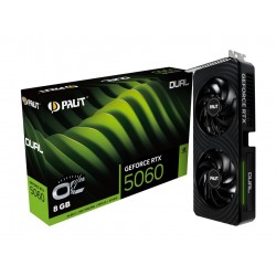Graphics Card|PALIT|NVIDIA GeForce RTX 5060|8 GB|GDDR7|128 bit|PCIE 5.0 16x|Dual Slot Fansink|1xHDMI|3xDisplayPort|NE75060S19P1-