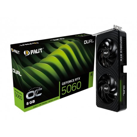 Graphics Card|PALIT|NVIDIA GeForce RTX 5060|8 GB|GDDR7|128 bit|PCIE 5.0 16x|Dual Slot Fansink|1xHDMI|3xDisplayPort|NE75060S19P1-