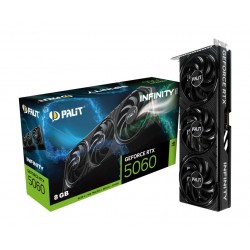 Graphics Card|PALIT|NVIDIA GeForce RTX 5060|8 GB|GDDR7|128 bit|PCIE 5.0 16x|Triple slot Fansink|1xHDMI|3xDisplayPort|NE75060019P