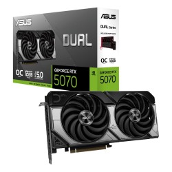 Graphics Card|ASUS|NVIDIA GeForce RTX 5070|12 GB|GDDR7|192 bit|PCIE 5.0 16x|Dual Slot Fansink|1xHDMI|3xDisplayPort|DUAL-RTX5070-