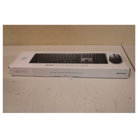 SALE OUT. | Dell | Premier Multi-Device Keyboard and Mouse | KM7321W | Wireless | Wireless (2.4 GHz), Bluetooth 5.0 | Batteries 