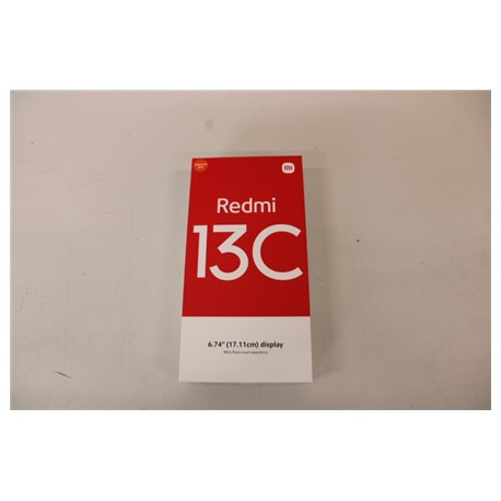 SALE OUT. Xiaomi Redmi 13C (Midnight Black) DS 6.74“ IPS LCD 720x1600/2.0GHz&1.8GHz/128GB/4GB RAM/MIUI 14/microSDXC/WiFi,BT/4G D