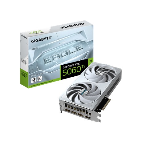 Gigabyte GeForce RTX 5060 Ti EAGLE OC ICE 8G | NVIDIA | 8 GB | GeForce RTX 5060 Ti | GDDR7 | HDMI ports quantity 1 | PCI-E 5.0