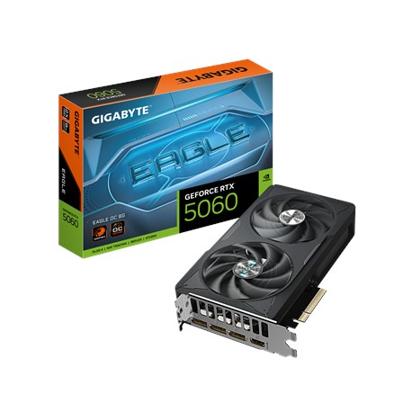 Gigabyte GeForce RTX 5060 EAGLE OC 8G | NVIDIA | 8 GB | GeForce RTX 5060 | GDDR7 | HDMI ports quantity 1 | PCI-E 5.0