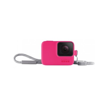 GOPRO SLEEVE + LANYARD ELECTRIC PINK