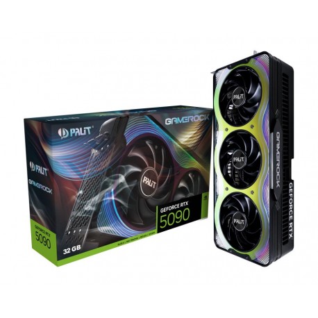 Graphics Card|PALIT|NVIDIA GeForce RTX 5090|32 GB|GDDR7|512 bit|PCIE 5.0 16x|Triple slot Fansink|1xHDMI|3xDisplayPort|NE75090019