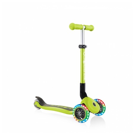 Globber | Junior Scooter | Green | Scooter Junior Foldable Fantasy Lights | 437-106
