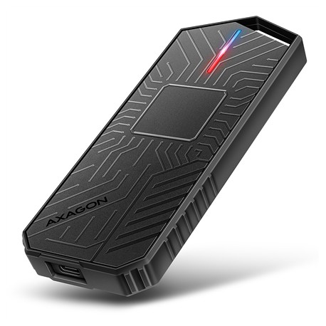 AXAGON USB-C 10Gbps - M.2 NVMe and SATA SSD GAME M.2 box | EEM2-GAM