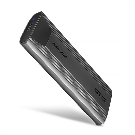 AXAGON USB-C 10Gbps - M.2 NVMe and SATA SSD THIN SCREWLESS box | EEM2-GTS2