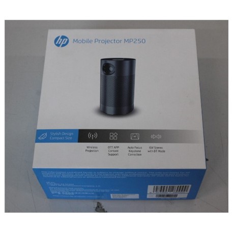 SALE OUT. HP MP250 LED projector WVGA (854 x 480)/120Lm/16:9/,Grey | HP REFURBISHED