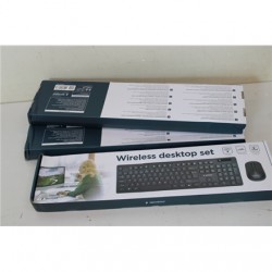 SALE OUT. Gembird KBS-WCH-03 Wireless desktop set, black, US-layout | Gembird Wireless desktop set | KBS-WCH-03 | Black | Keyboa