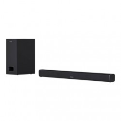Sharp | HT-SBW110 2.1 Slim Soundbar | Black | No | AUX in | Bluetooth | Wireless connection