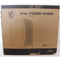 SALE OUT. MSI MAG FORGE M100R WHITE | MSI PC Case | MAG FORGE M100R | Side window | White | Micro ATX Tower | DAMAGED PACKAGING 