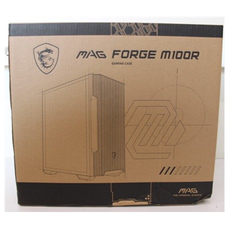 SALE OUT. MSI MAG FORGE M100R WHITE | MSI PC Case | MAG FORGE M100R | Side window | White | Micro ATX Tower | DAMAGED PACKAGING 