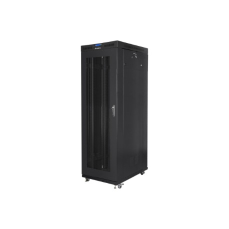 Lanberg | Rack cabinet 19" free-standing 37U/800x1000 (flat pack) with glass door lCD V2 | FF01-8037-23BL | Black