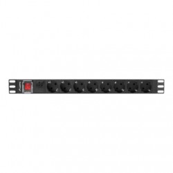 Lanberg Power Distribution unit 19", 8 outlets, black | Lanberg