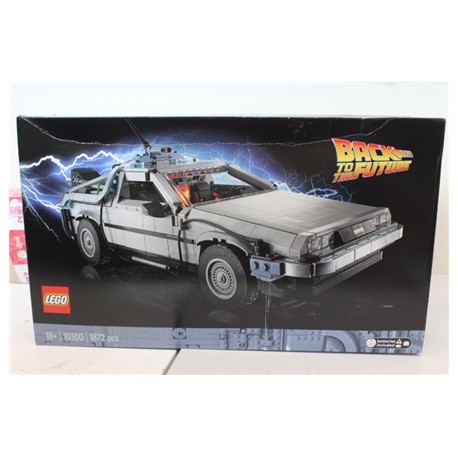 SALE OUT. LEGO 10300 ICONS Back to the Future Time Machine Set, Grey | LEGO DAMAGED PACKAGING
