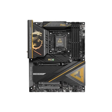 MSI MEG Z890 ACE | Processor family Intel | Processor socket LGA1851 | Supported hard disk drive interfaces SATA, M.2 | Number o