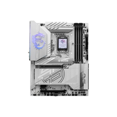 MSI MPG Z890 EDGE TI WIFI | Processor family Intel | Processor socket LGA1851 | Supported hard disk drive interfaces SATA, M.2 |