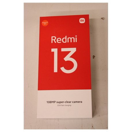 SALE OUT. | Xiaomi | Redmi | 13 | Midnight Black | 6.79 " | IPS LCD | 1080 x 2460 pixels | Mediatek | Internal RAM 6 GB | 128 GB
