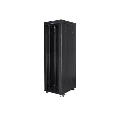 Lanberg | Rack cabinet 19" free-standing 42U/600x1000 (flat pack) with glass door lCD V2 | FF01-6042-12BL | Black