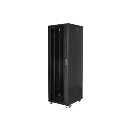 Lanberg | Rack cabinet 19" free-standing 42U/600x1000 (flat pack) with mesh door lCD V2 | FF01-6042-23BL | Black