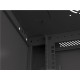 Lanberg | Rack cabinet 19" wall-mount 6U/600x450 (flat pack) with glass door V2 | WF01-6406-10B | Black