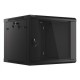 Lanberg | Rack cabinet 19" wall-mount 9U/600x600 (flat pack) V2 | WF01-6609-10B | Black