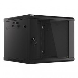 Lanberg | Rack cabinet 19" wall-mount 9U/600x600 (flat pack) V2 | WF01-6609-10B | Black